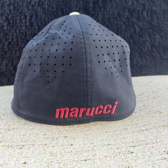 Dome Headwear Marucci Men Hat Baseball Sport Cap Black/Red Size S/M - Picture 8 of 12